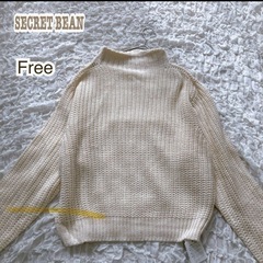 新品secret Bean【F】ローゲージハイネックニット ゆっ...