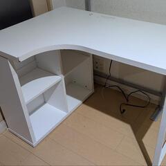 【30日まで】デスク 棚付き 在宅 パソコン  1m
