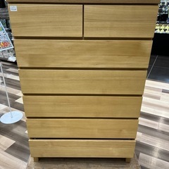 ありがとうございました！良品計画 6段チェスト ナチュラル タモ...