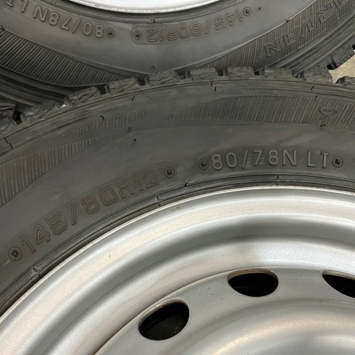 【3339】21年 145/80R12 80/78N LT ダンロップ ウインターマックスSV01 ハイゼット スタッドレス