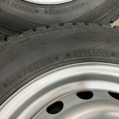 【3339】21年 145/80R12 80/78N LT ダンロップ ウインターマックスSV01 ハイゼット スタッドレスの画像