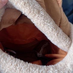 ふわふわ 猫耳 犬用キャリー リュックの画像