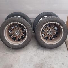 225/55R17　アルミ　タイヤ4本セット　No.93の画像