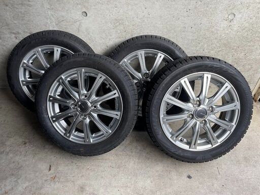美品！165-55-14  MILLOUS ホイール　BRIDGESTONE BLIZZAK スタッドレスタイヤ  ４本セット