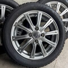 美品！165-55-14  MILLOUS ホイール　BRIDGESTONE BLIZZAK スタッドレスタイヤ  ４本セットの画像