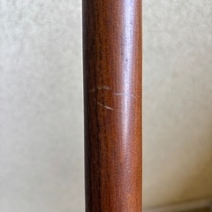 中古◆木製カーテンポール◆ダークブラウン◆198cmの画像