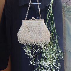 ビーズのバック/パーティーバック