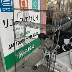 ★ジモティ割あり★ シルバーラック　 H156×W75×D30　...