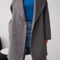 【新品タグ付】AZUL ビッグラペルコート