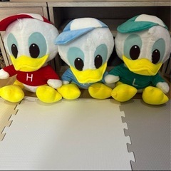ヒューイルーイデューイぬいぐるみ 3体セット