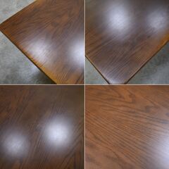 ≪yt1794ジ≫ 飛騨産業 4人用ダイニングテーブル 幅160cm 奥行90cm 高さ65cm HK374WPJTK キツツキマーク 高さ低め 中古家具/宮城県仙台市 70112-12 の画像