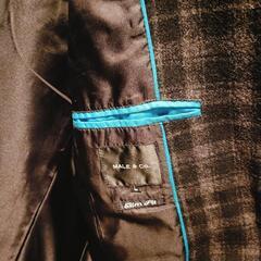 MALE & CO. スリムフィット チェックジャケット L ライダースの画像