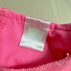 motherways ワンピース ピンク タオル地 刺繍 エプロン 80の画像