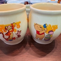 ディズニー プーさんスーベニアカップ6個セットの画像
