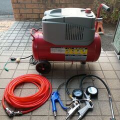 エアーコンプレッサー　acp-22olb　ホース類付き　高義　ア...