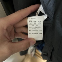 ストライプ柄スーツ上下セットの画像