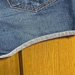 デニムのショートパンツの画像