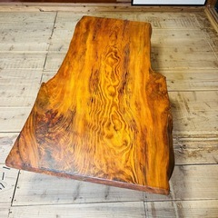 希少】 琉球松 一枚板 ローテーブル 座卓