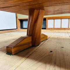 【希少】　琉球松　一枚板　ローテーブル 座卓の画像