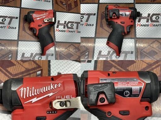 【中古】ミルウォーキー Milwaukee M12FID2-0X インパクトドライバー バッテリ×2・充電器付き