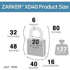 【新品】XD40 ピンク 南京錠 4桁ダイヤル式ロック 金属 簡単設定 体育館 屋外の画像