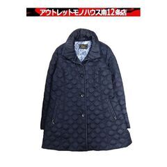 Leilian キルティングコート ネイビー 11号 内：ペイズリー レディース アウター レリアン ロング 札幌市 中央区 南12条