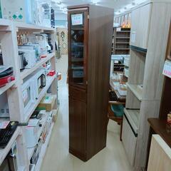 隙間家具☆食器棚☆ダークブラウン、収納、【こちらは店舗です。浜村...