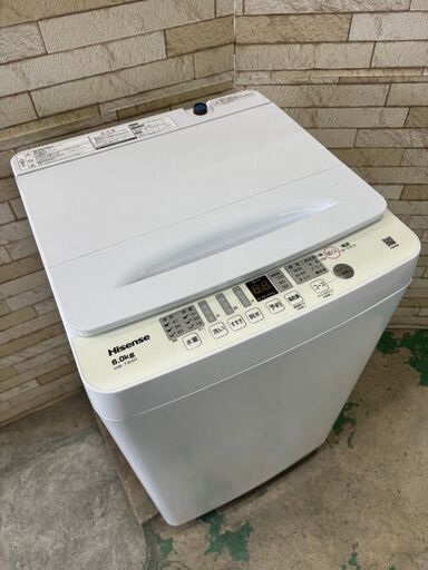 【美品】大阪送料無料★3か月保障付き★洗濯機★ハイセンス★6kg★2024年★HW-T60H★S-1