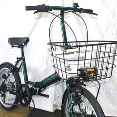 「新車」ジモティー限定価格/GIO CROSSミニ/20インチ/折り畳み/グリーン   の画像