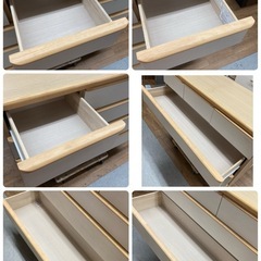 S129 ⭐ NITORI 4段ローチェスト ニーズ120LC 幅119.2cm USED 綺麗の画像