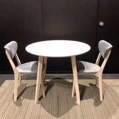 【展示品・未使用品】ダイニングセット 2人掛け テーブル 約 幅...
