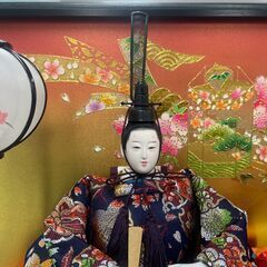 雛人形 久月 ケース飾り ひな人形 親王飾りオルゴール付き　元箱ありの画像