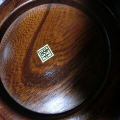 本欅作り漆塗り（けやき）1点、菓子鉢２点、合計3点、★未使用保管品、箱は傷みあり贈答に不向き👉お手数をおかけします、お問い合わせ前にプロフィール必読です。の画像