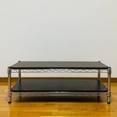 スチールラック 天板付 2段 テレビ台