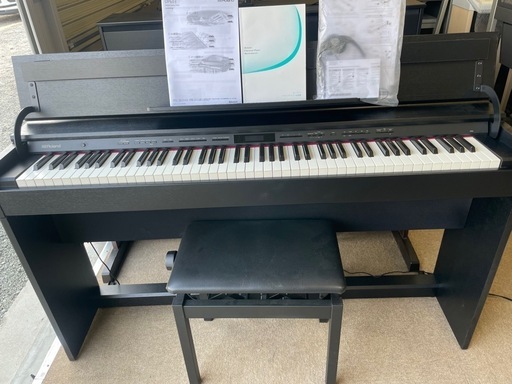 中古美品　2022年製　RolandローランドDP603-CB(黒木目調) 88木製鍵盤