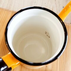 未使用品？ レトロ ホーローポット 月兎印 13㎝ 1.6L コーヒーポット 昭和レトロ　/TJ-2264 2F南の画像