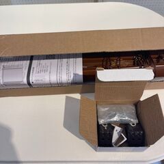 ブラインド　ウッド調4本　幅850mm 高さ920mm