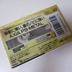 G∝154 カセットテープ AXIA PS METAL 60 アクシア メタル 検：日本製 メタルテープ スリムケース 未開封品の画像