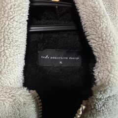 🌟neos -addictive design フード フロントチャック ボア🌟XLの画像
