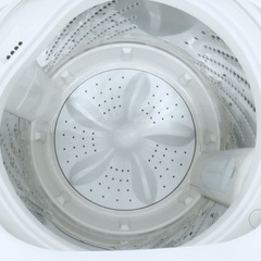  (送料無料) 2022年購入 洗濯機 5.5kg 2年使用 立体シャワー水流で汚れを浮かせて落とす ①の画像