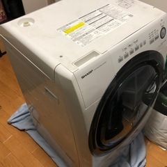 ドラム式洗濯乾燥機　シャープ　　es-s7d 中古の画像