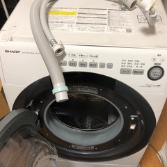 ドラム式洗濯乾燥機　シャープ　　es-s7d 中古の画像