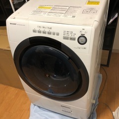 ドラム式洗濯乾燥機　シャープ　　es-s7d 中古の画像