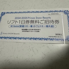 苗場スキー場 リフト1日券