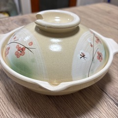 土鍋18センチ　鍋　桜柄　和調理器具
