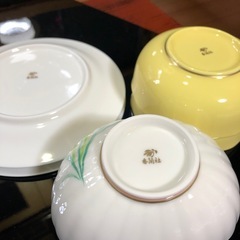 香蘭社 和食器 食器を楽しむペアセット3種類 プレート お椀　　涼しげの画像