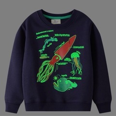 新品　長袖　暗闇で光るトレーナー　の画像