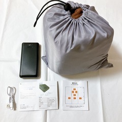 【新品】電気毛布 洗える 大容量バッテリー付き ブラウン ひざ掛け USBの画像