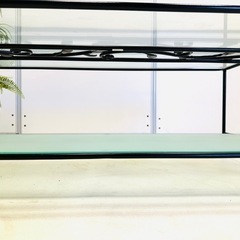 リビングガラスセンターテーブルの画像