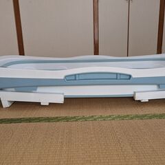 ポータブルバスタブ 折りたたみ 浴槽 バスタブ SPA TPE PP 浸漬式 家庭用 保温蓋つき 水風呂 軽量 収納便利 設置が簡単 コンパクト 簡易風呂 組み立て不要 (ブルー,142x60x58cm) の画像